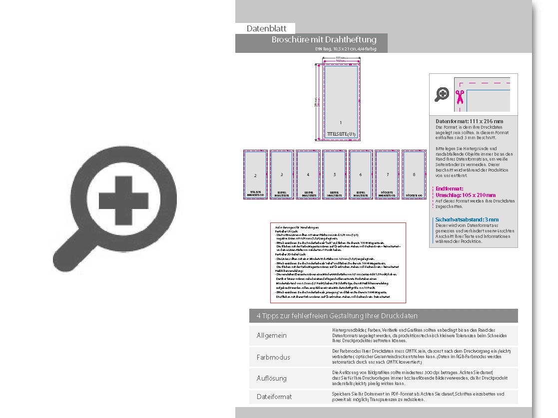 Product Bild brosch__re_mit_drahtheftung__endformat_din_lang_(105_x_210_mm)__24-seitig