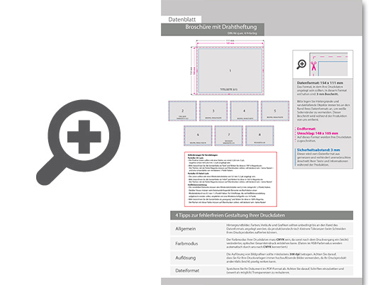 Product Bild brosch__re_mit_drahtheftung__endformat_din_a6_quer__16-seitig