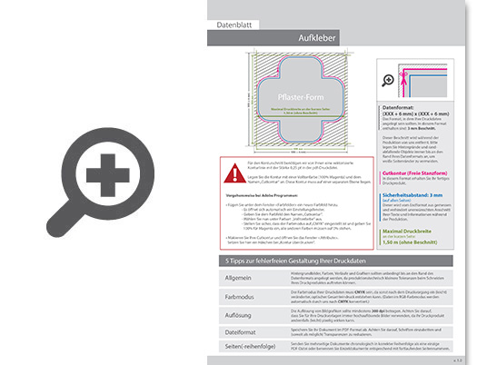 Product Bild hinterglasaufkleber_4_0_farbig_bedruckt_in_pflaster-form_konturgeschnitten