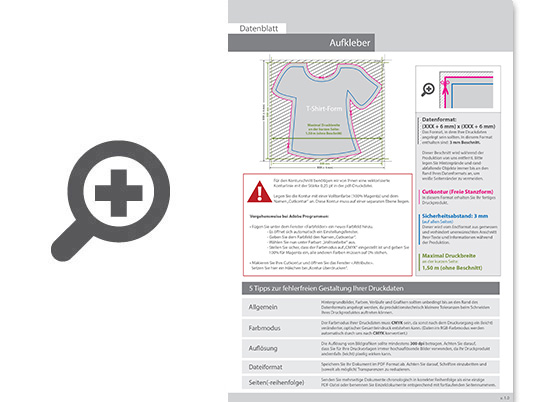 Product Bild hinterglasaufkleber_4_0_farbig_bedruckt_in_shirt-form_konturgeschnitten