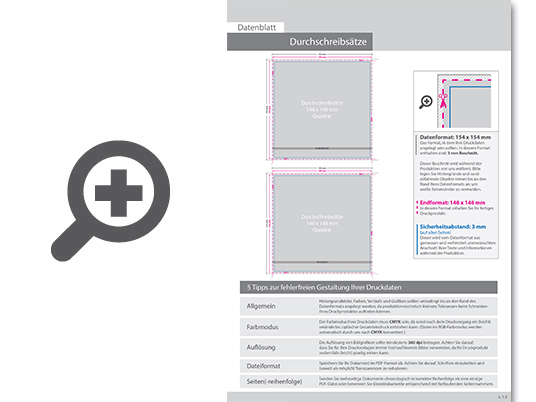 Product Bild durchschreibes__tze_quadrat_14_8_cm_x_14_8_cm__2-fach__4_1-farbig