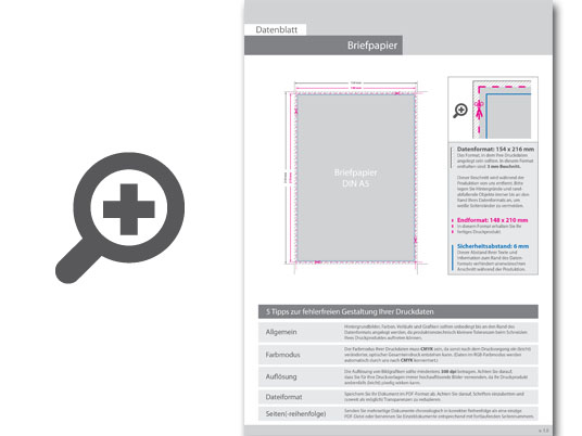 Product Bild briefpapier_din_a5__5_0_farbig__(vorderseite__cmyk_4-farbig_+_1_pantone-sonderfarbe___r__ckseite__unbedruckt)