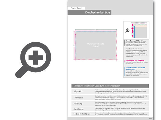 Product Bild durchschreibes__tze_din_a7_quer__3-fach__1_0-farbig