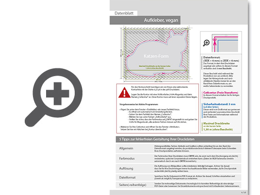 Product Bild vegane_wiederabl__sbare_klebefolie_in_katze-form_konturgeschnitten___einseitig_4_0-farbig_bedruckt
