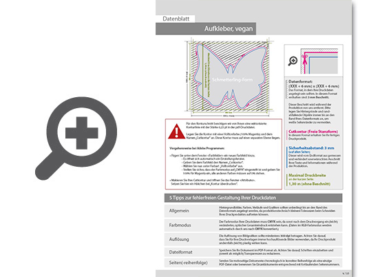Product Bild vegane_wiederabl__sbare_klebefolie_in_schmetterling-form_konturgeschnitten___einseitig_4_0-farbig_bedruckt