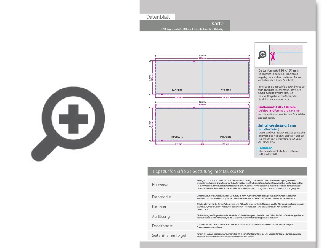 Product Bild einladungskarte_din_a5_quer_4-seiter_4_4_farbig_mit_beidseitig_partieller_uv-lackierung
