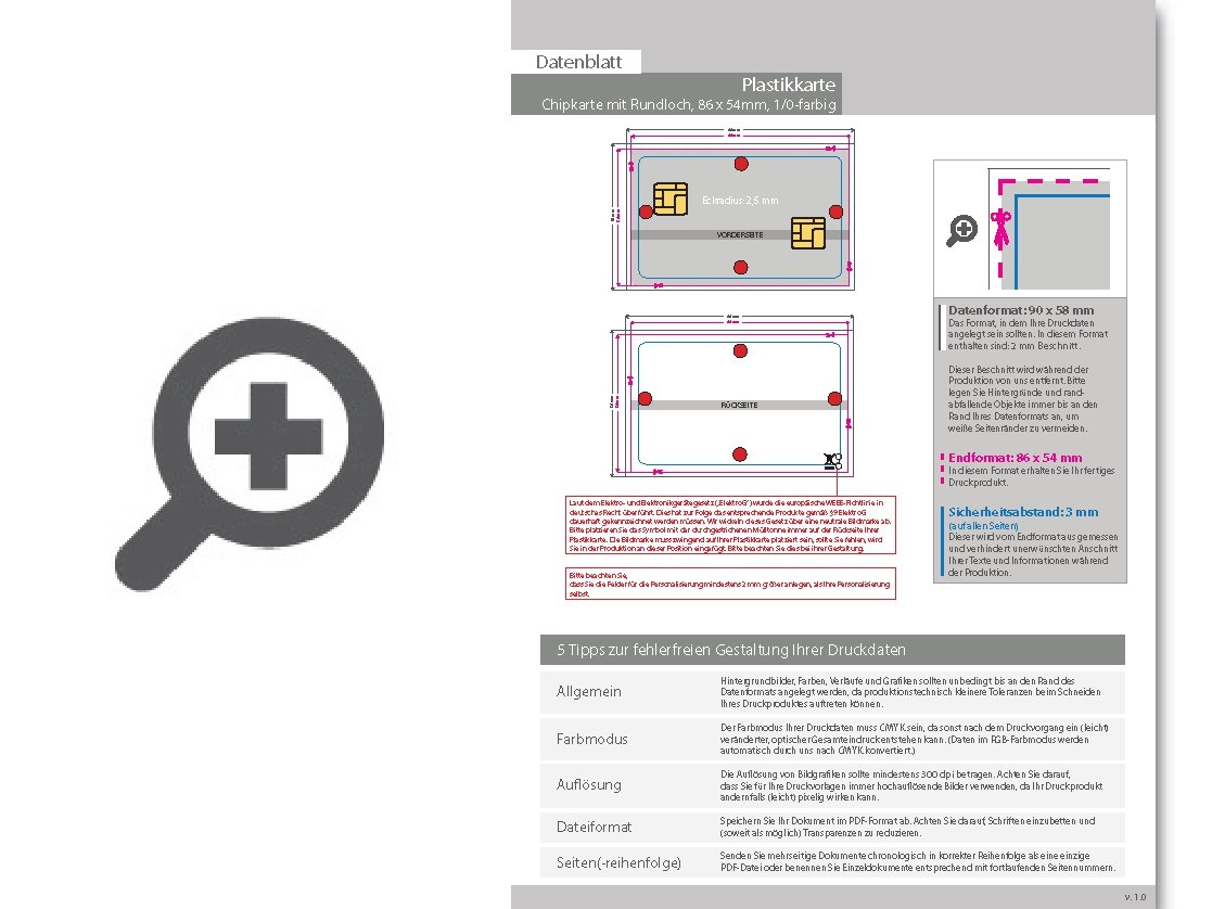 Product Bild chipkarte_sle5542_mit_lochung_und_einseitiger_hei__folienpr__gung_silber_1_0_farbig_bedruckt_auf_wei__em_hintergrund